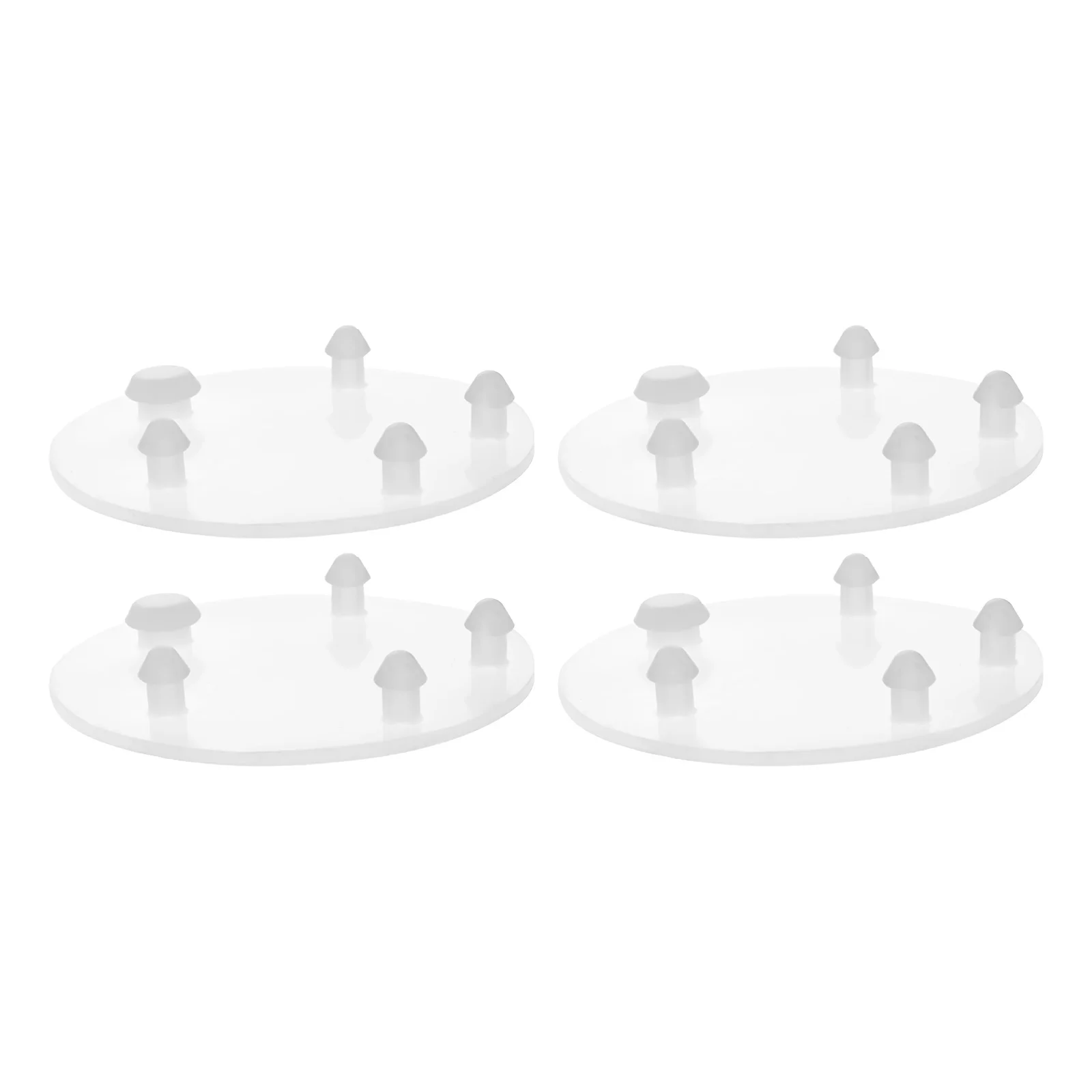 4pcs/set Silicone Toilet Tank Flapper Seal Gasket 3