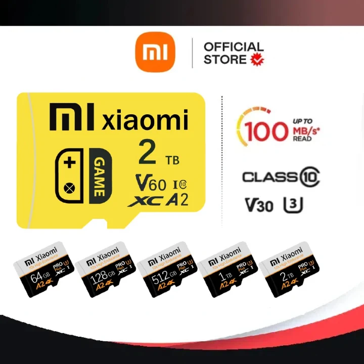 Xiaomi High Speed Micro TF karta SD 512GB Class10 V60 1TB karta pamięci UHS-I karta SD TF karta 256GB 128GB do gier Nintendo Switch