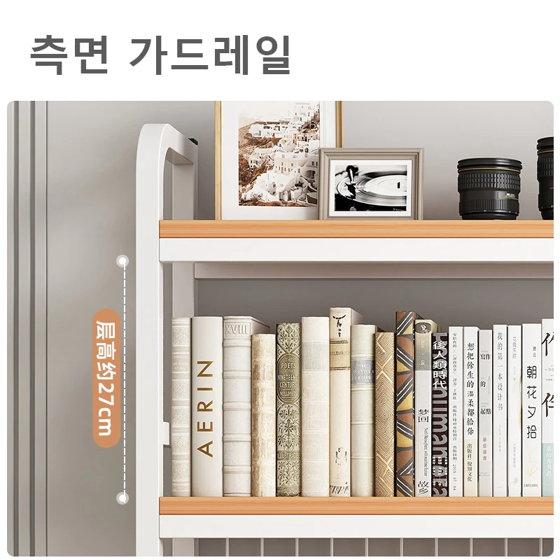 Bookshelf Desktop Multi-layer Desk Storage Shelf Student Computer Desk Table Hole Board Bookcase With Grid Table Wooden Shelves