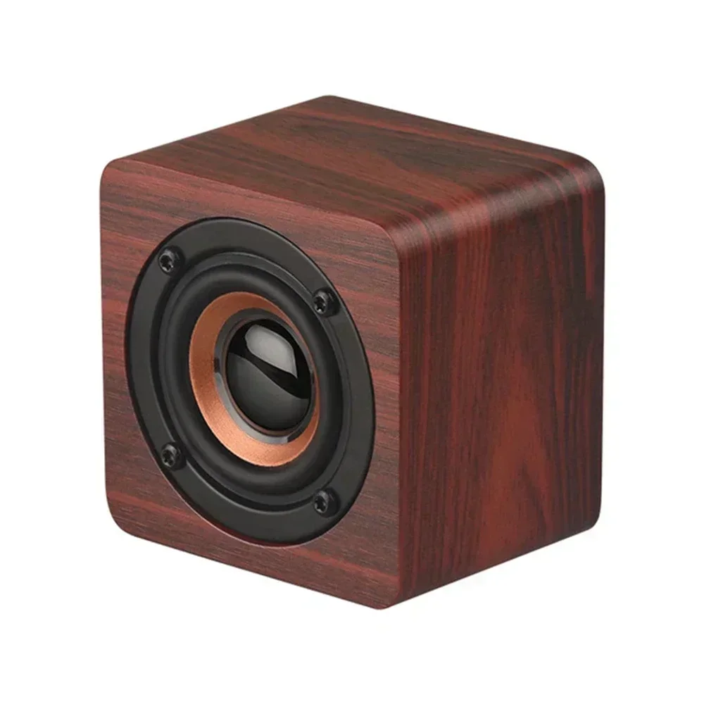 Speaker Bluetooth Wireless Subwoofer Stereo Powerful Bass Theater Sound Box HIFI Music Player For Phone Laptop PC Retro Wooden