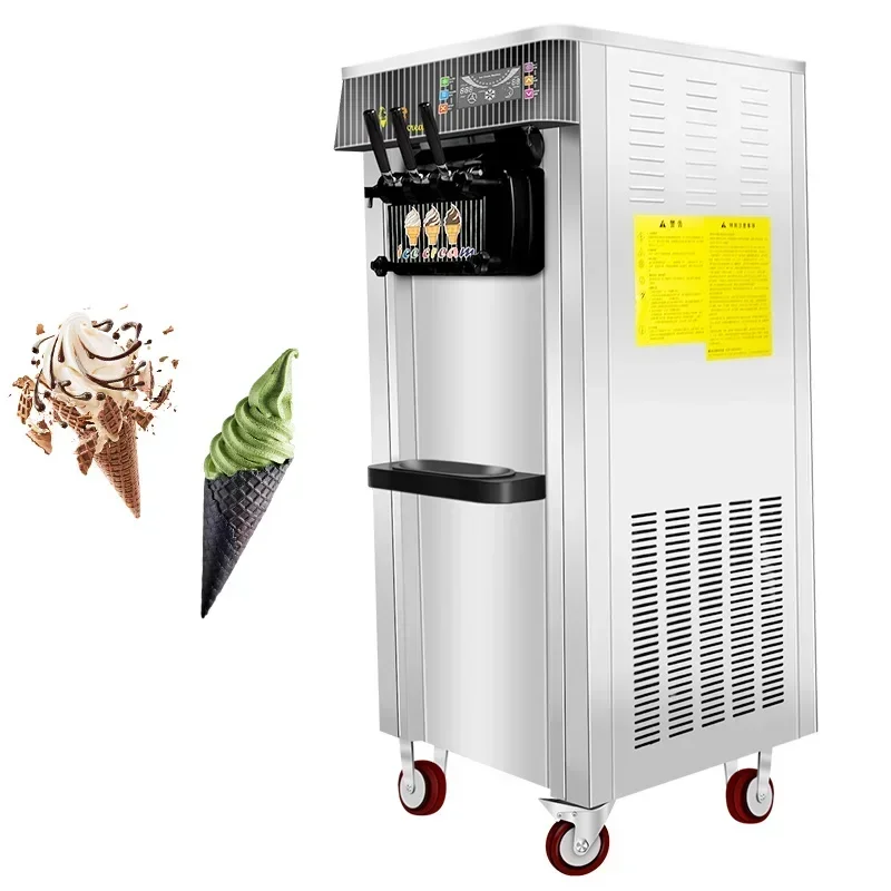 

18-20l/h 3 Flavor Soft Ice Cream Maker Machine Commercial Soft Serve Ice Cream Machine