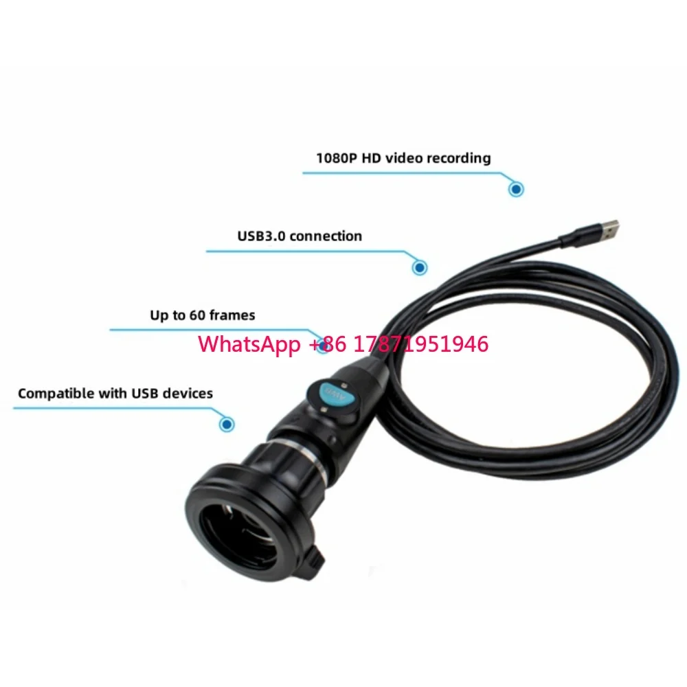 Portable USB 3.0 Camera Handle Veterinary ENT Diagnostic and Examination Connection for Laptops