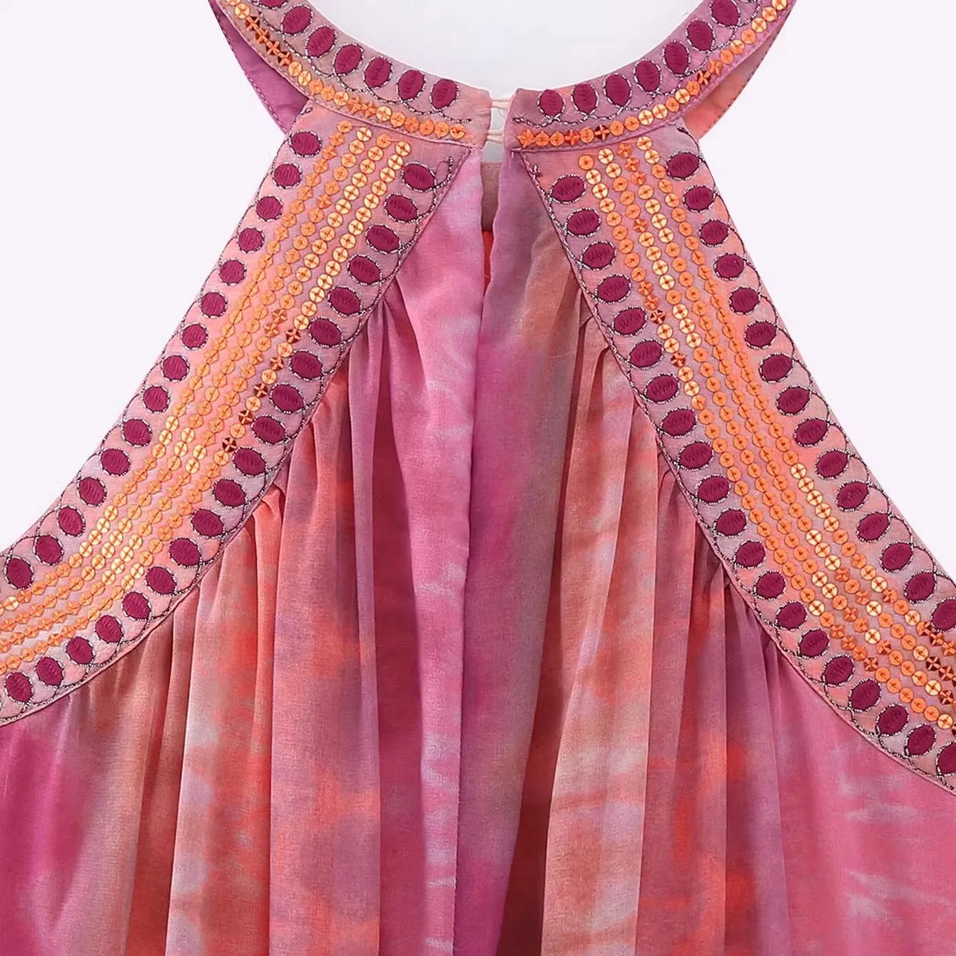 JNLEAOG Locker gefärbter Dr. Perlendekoration Street Sle bedruckter A-Linien-Rock für Damen, Sommer, Herbst, Saison, Freizeitkleidung