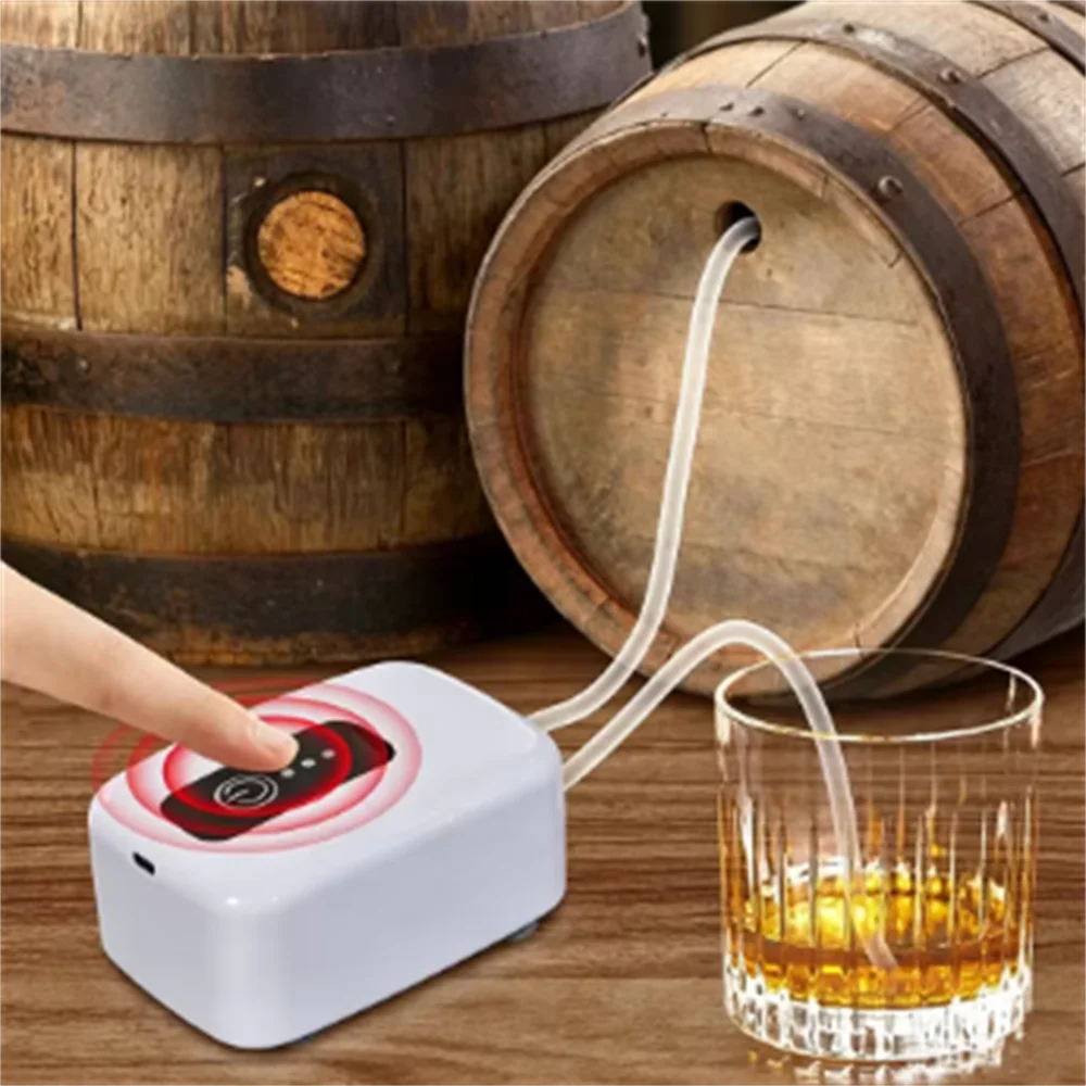 Portable Rechargeable Electric Suction Pump for Water Wine Liquor Transfer Fish Tank Use - Compact Size