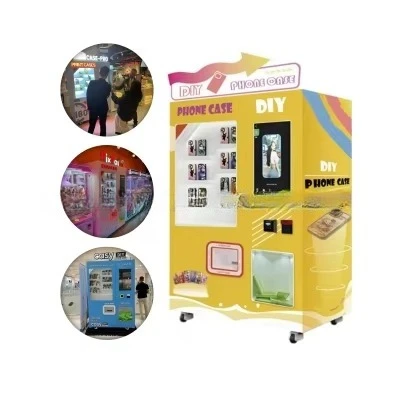 Smartphone case printing vending machines with cooling systems and capacity exceeding 10 liters
