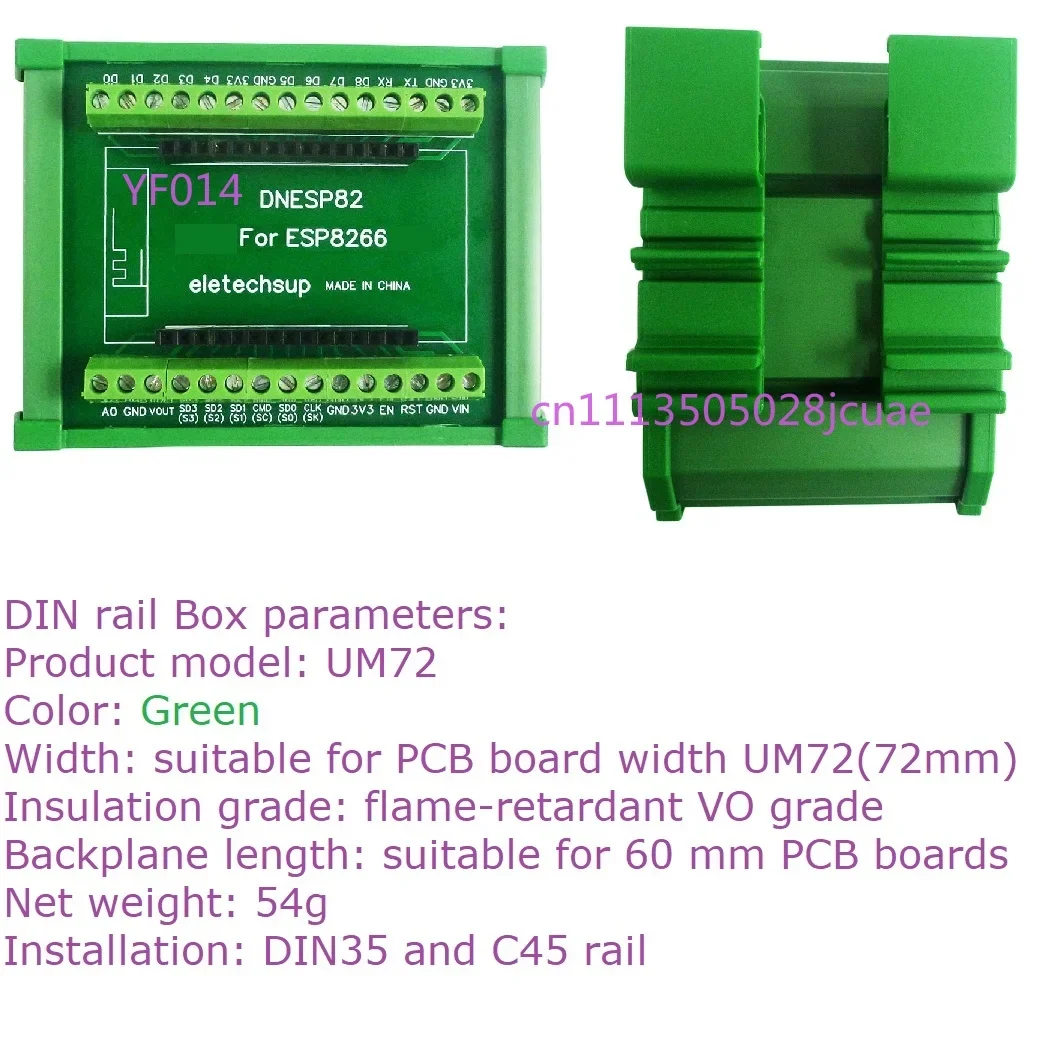 ESP8266 NodeMcu WiFi Module Arduino PLC Controller with GPIO Expansion DIN Rail Box for IoT Projects