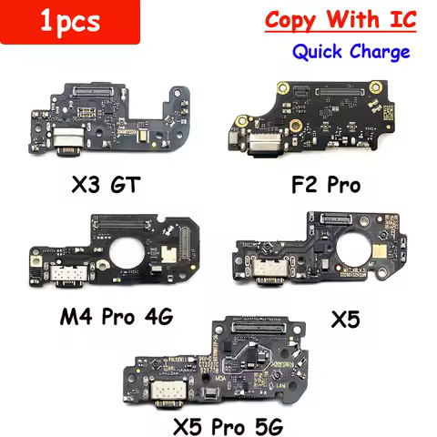 For Xiaomi Poco F2 Pro F3 F4 M3 X2 X3 X4 M4 Pro 5G USB Port Charger Dock Plug Connector Charging Board FLex Cable Mic Microphone