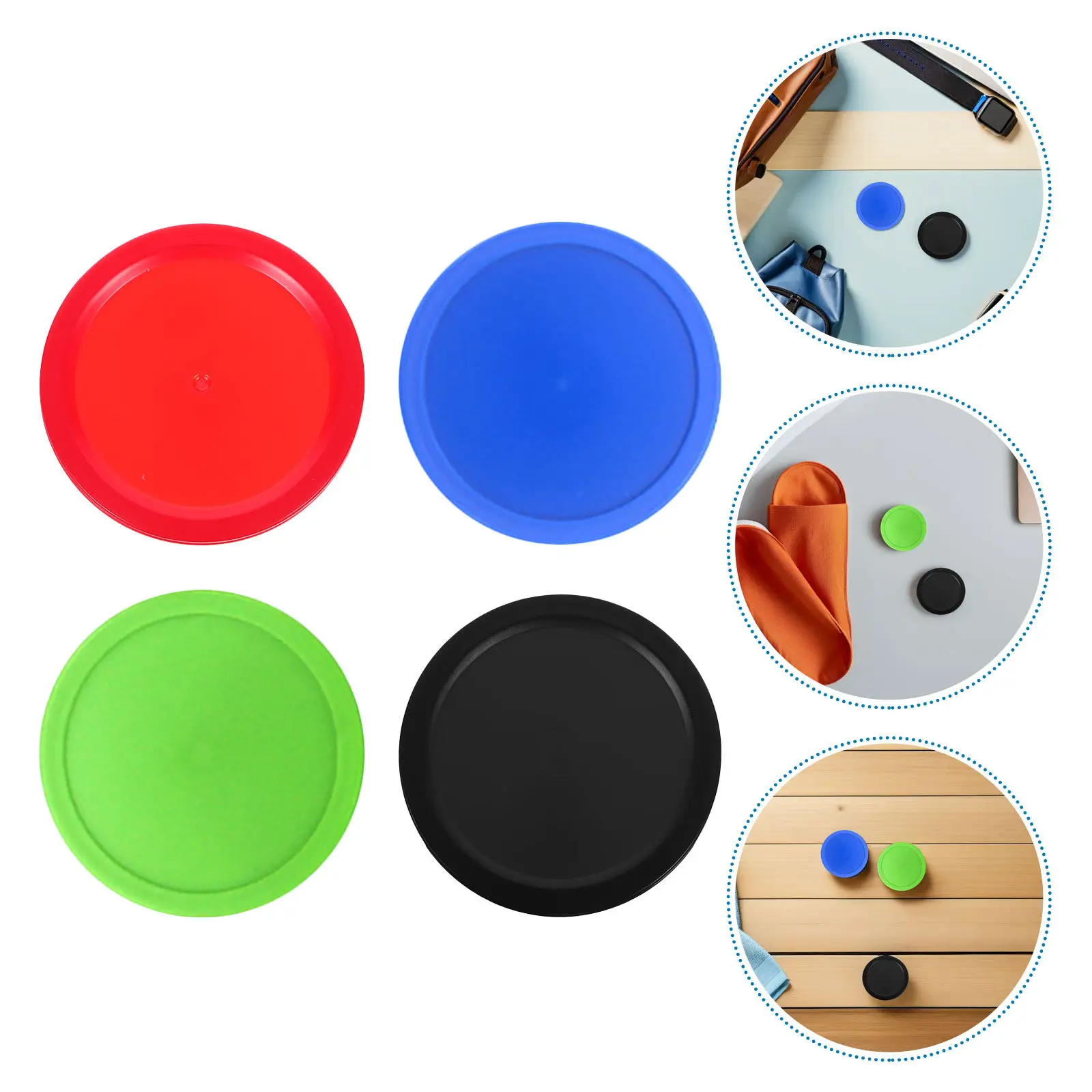 

20Pcs Air Hockey Pucks Heavy Plastic 64Mm Replacement Round Table Ice Hockey Accessories for Party Family Game Play