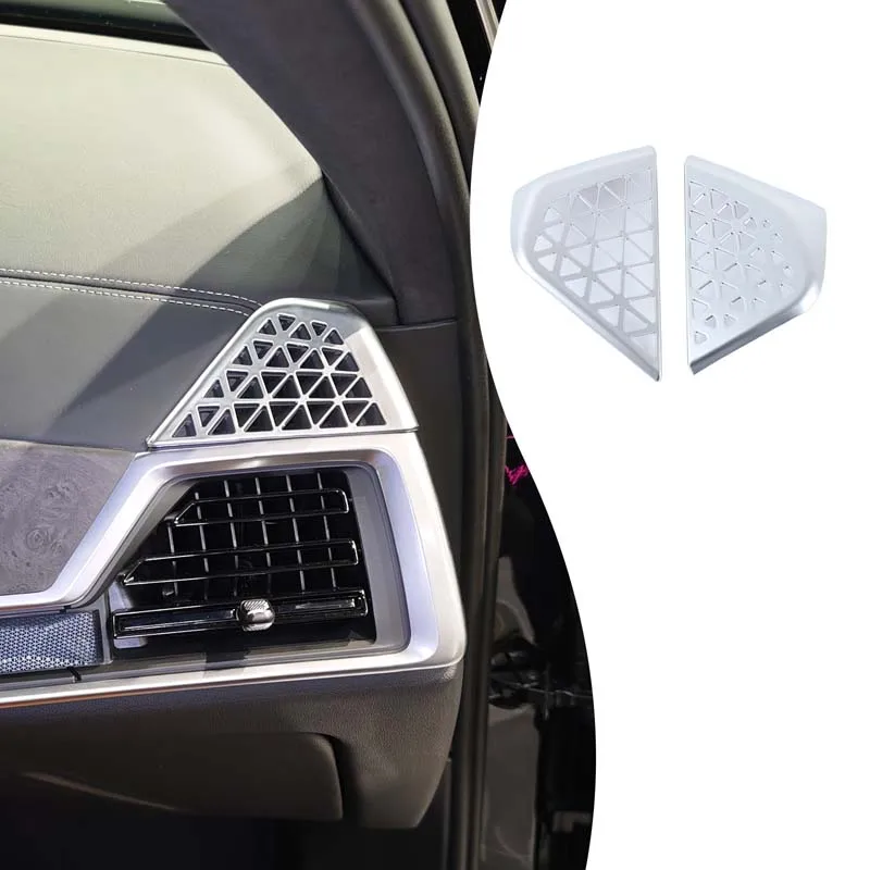 

Для BMW X5/X6/X7 2023+ приборная панель, рамка для выпуска воздуха, декоративная рамка для выхода воздуха, рисунок из углеродного волокна из АБС-пластика