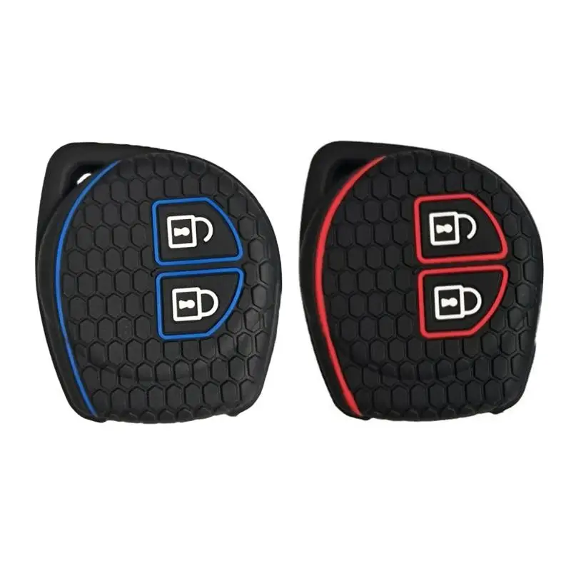 

31BC 2 Buttons Silicone Keys Cover Auto Remote Case Automobile Remote Case