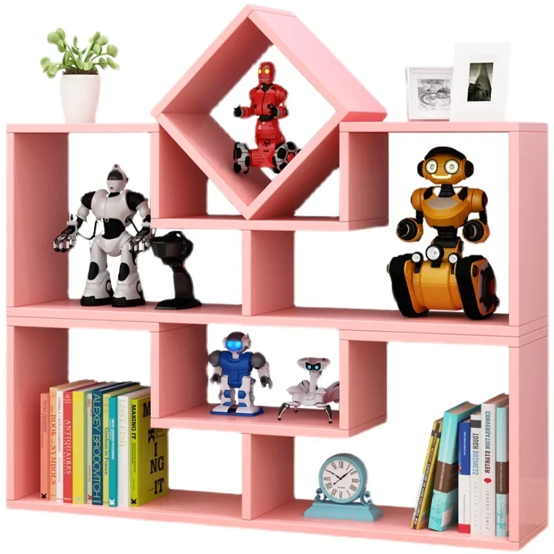 Children's bookshelf, bookshelf, storage rack, free combination display rack