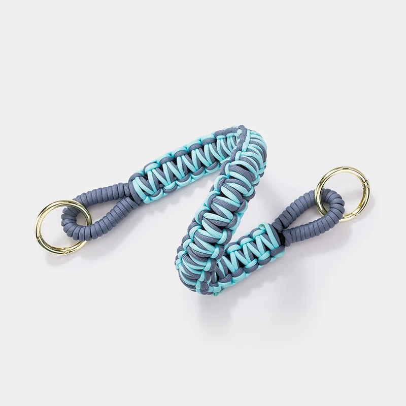 IGNICASE New Fashion Contrast Color Rope Braided Wide Shoulder Strap Large Hardware Round Buckle One Shoulder Underarm Bag Strap