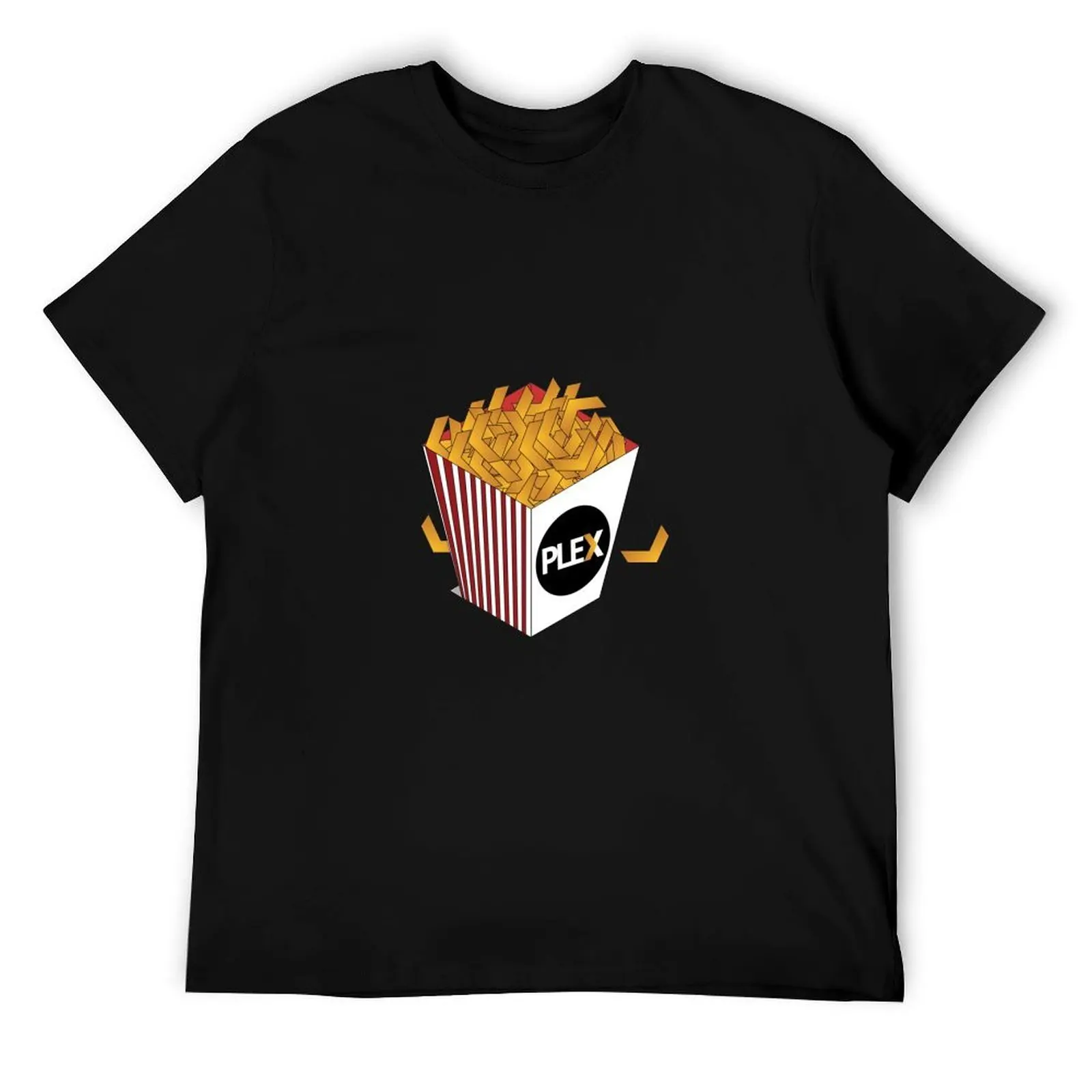 Plex Popcorn camiseta hombre camiseta diseñador algodón camiseta paquete camiseta