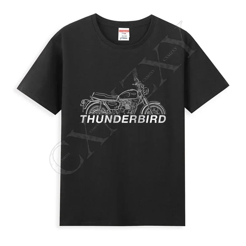 2025 camiseta para hombre Casual Triumphs TR65 Thunderbird 1981-1983 camiseta gráfica de verano de manga corta 100% algodón S-3XL camiseta fresca