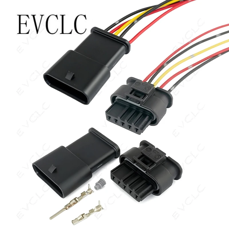 1 Set 5-Pin Automotive Waterproof Harness Connector 872-860-541 for Heavy Truck NOx Sensor Air Flow Meter Male Female Connector