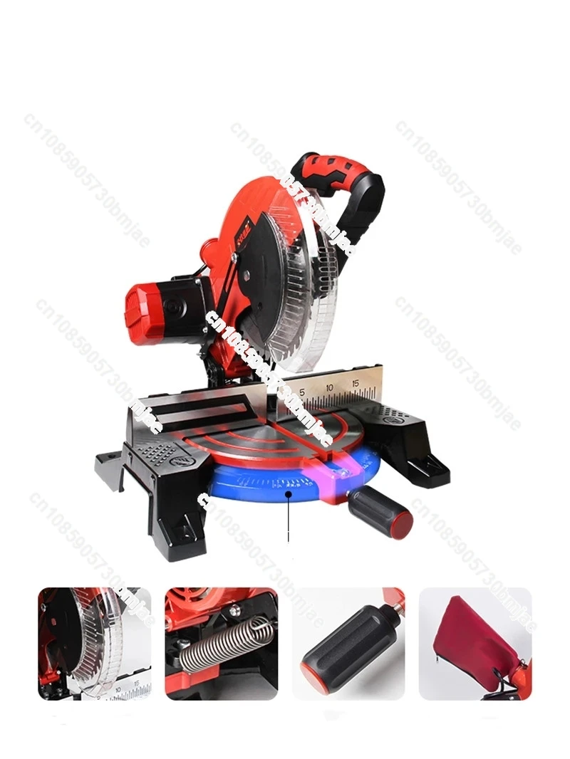 10 Inch Electric Saw Aluminum Machine 220V/1800W Multifunctional Circular Saw 45 Degree Cutting Miter Sawing Aluminum Machine