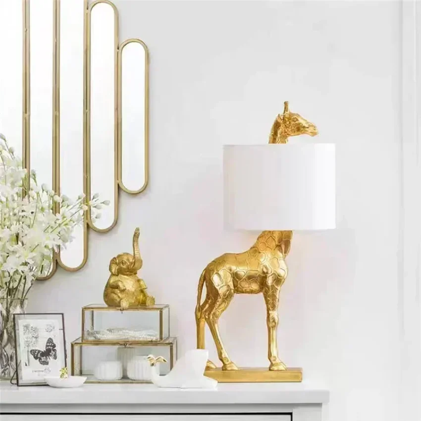 Nordic Style Giraffe Desk Lamp - огляд і ціна Resin Art On Floor