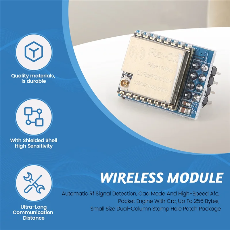 Modulo scheda di sviluppo SX1278 Modulo wireless a spettro diffuso LORA/433MHZ Wireless Serial/Interfaccia UART/Modulo RA-02-N35R