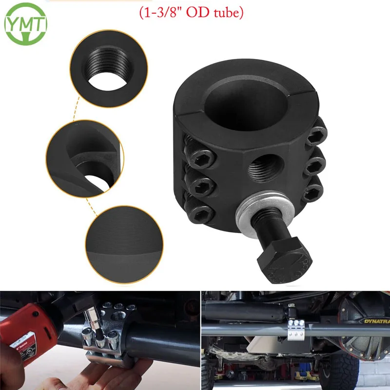 

YMT Steering Stabilizer Tie Rod Clamp for Jeep Wrangler JK TJ XJ ZJ MJ 2007-2018 with 1-3/8in Diameter Tie Rod (1-3/8" OD Tube)