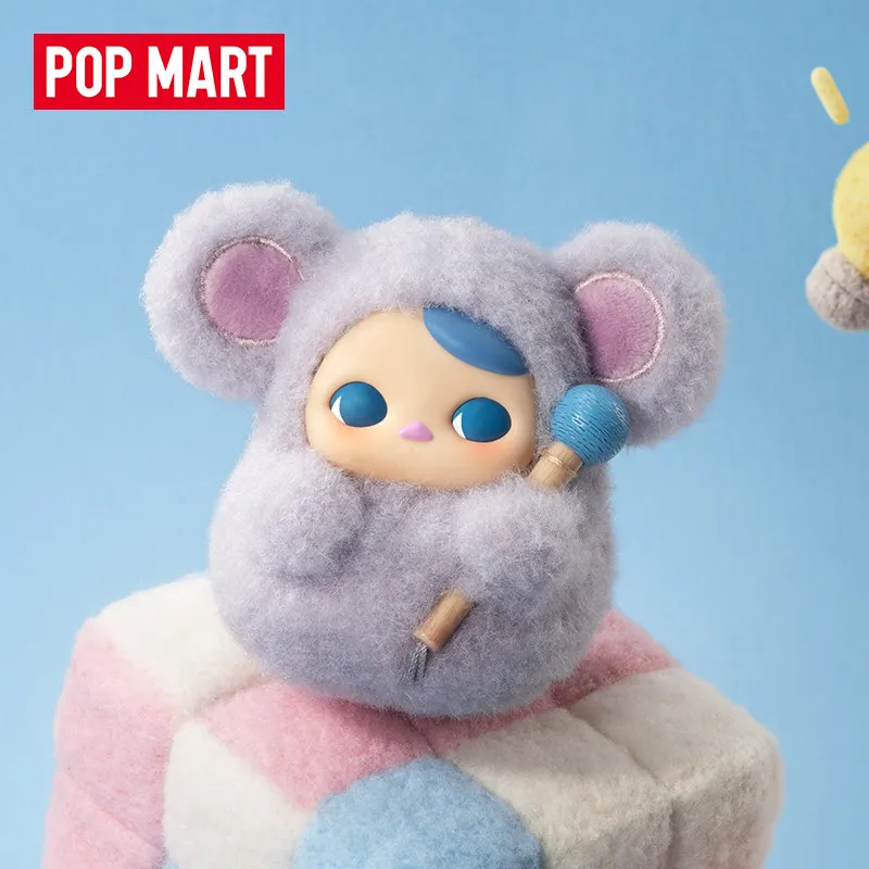 

POP MART PUCKY Knock Knock Series Модная слепая коробка Симпатичные и искрящиеся коллекционные игрушки Оригинальная коллекция Popmart