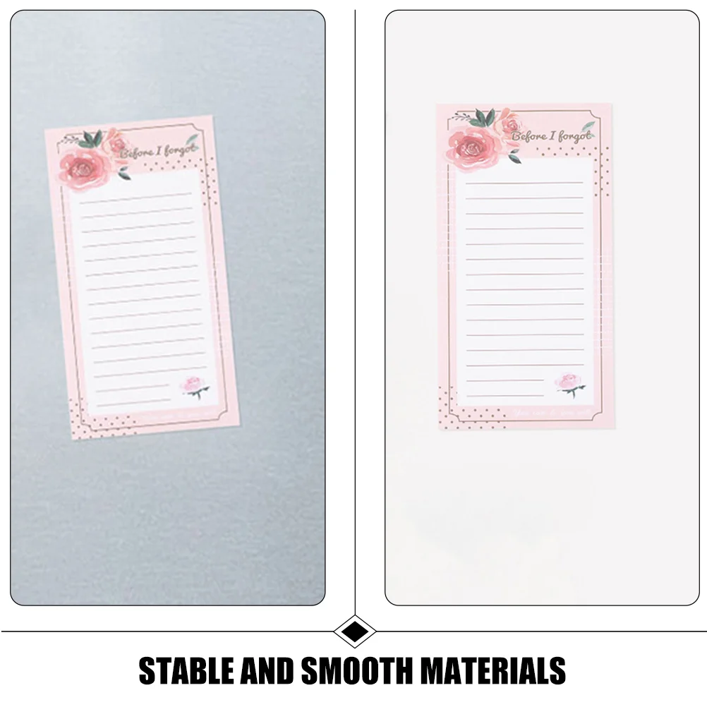 Notebook Shopping List Pad for Fridge Magnetic Grocery Paper Household Memo Pads Notepad Notepads Refrigerator