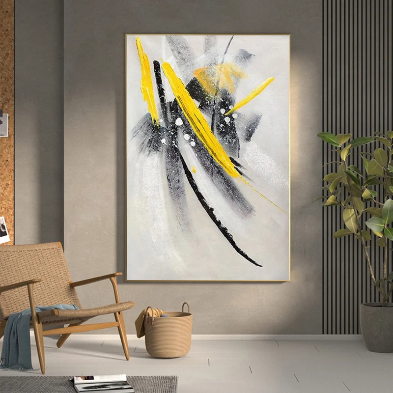 

Abstract Modern Oil Painting 100% Handmade Canvas Art for Home Living Room Wall Fashion Interior Luxury Decoration Picture Arte