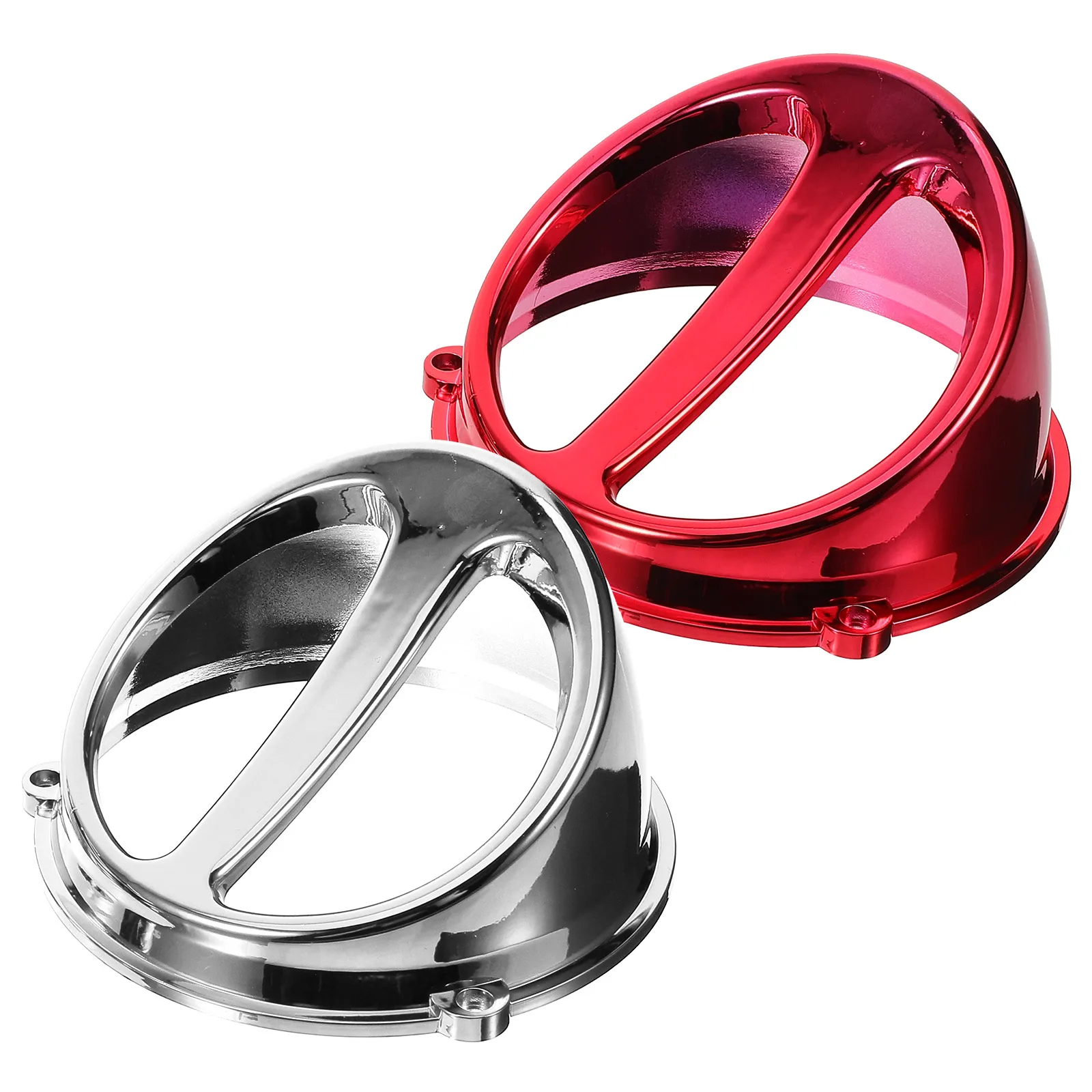 

2pcs Motorcycle Air Intake Cover Abs Engine Cooling Fan Cap Scooter Accessories Windproof Dustproof Easy Install Air Scoop