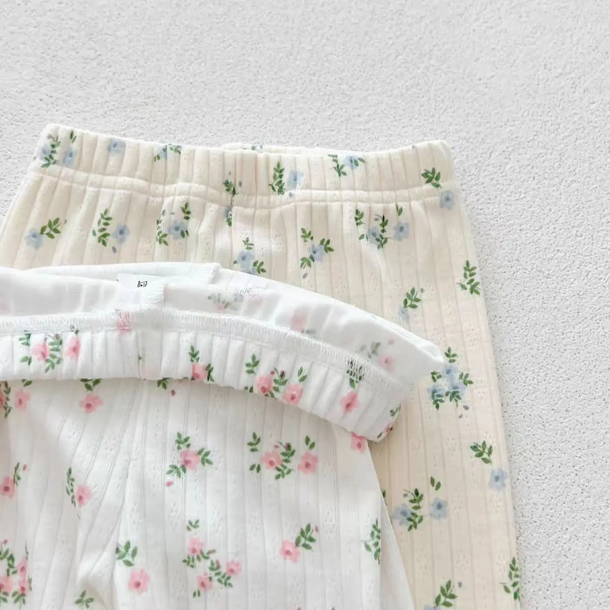Kinder-Schlafbekleidung Blumenmuster Pyjama-Set 2-teilig Frühling Langarm Mädchen-Anzüge Hautfreundliche Kinder-Innenbekleidung – Detail 8