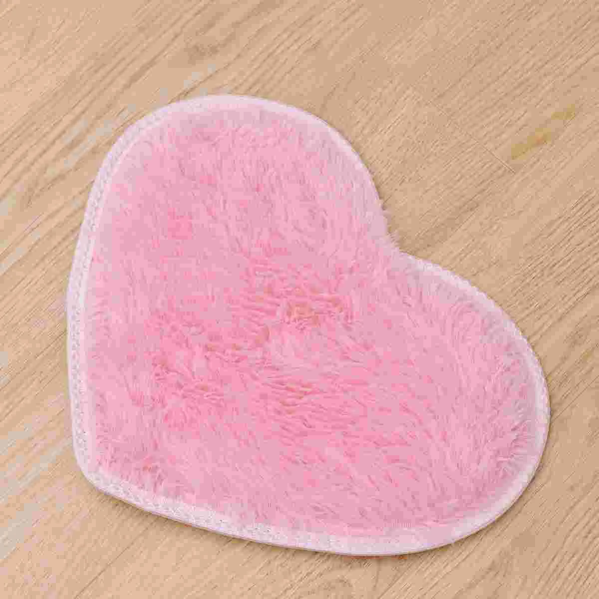 Fluffy Floor Mat Home Decor Rugs Nonslip Plush for Dining Room Carpet Area Heart