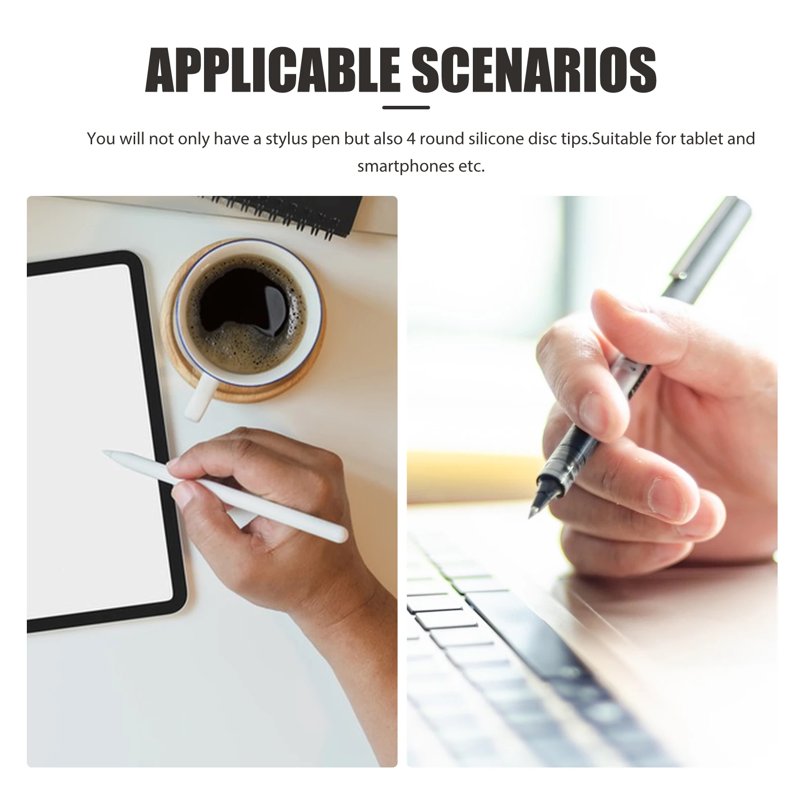 

5Pcs Writing Tool Set Dual Tip Design One Side Microfiber One Side Silicone Smooth Glide on All Capacitive Devices