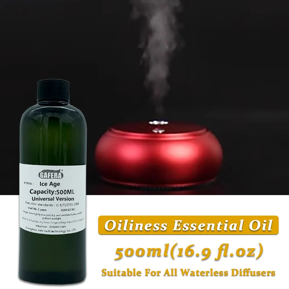 

GAFERA 500ml(16.9 fl.oz) Ice Age/Sheraton Essential Oils - For All Waterless Diffuser, Hotel Diffuser Replenish Aromatherapy Oil