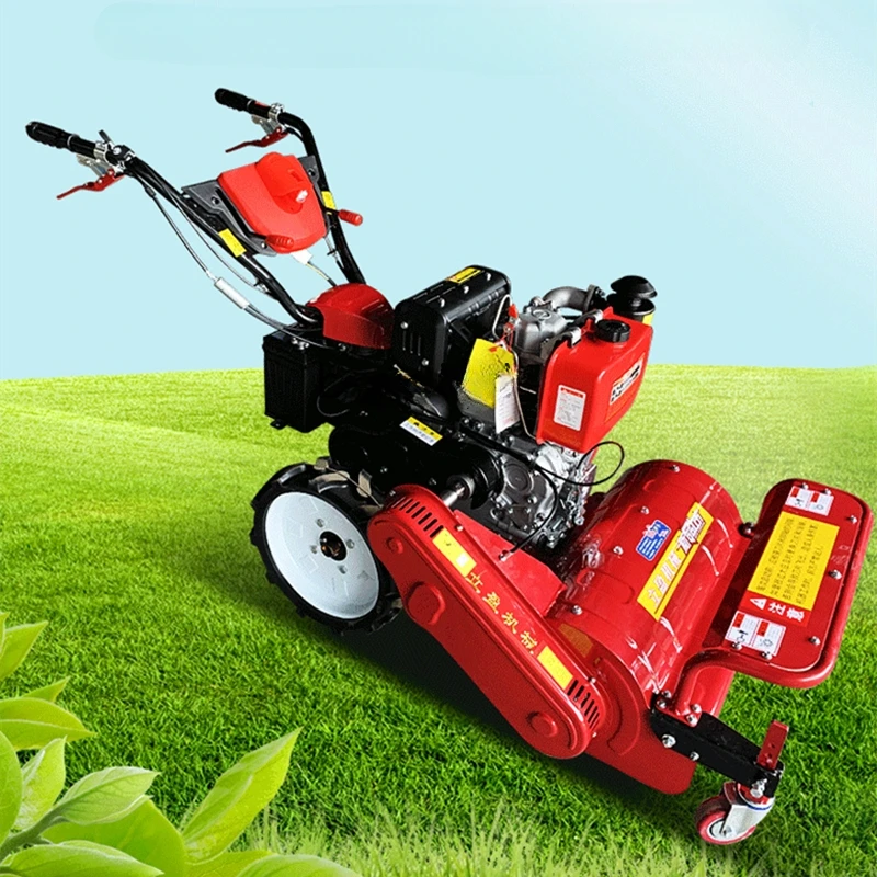 

Small Household Self-Propelled Mower Agricultural Weeding Machine Hand-Held Front Crushing Grass All-in-One Machine