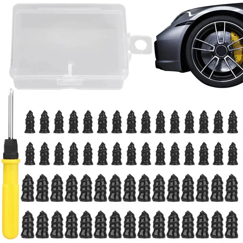 

61pcs Car Motorcycle Vacuum Tyre Repair Nails Truck Scooter Bike Tire Puncture Repair Tubeless Tools Rubber Metal Accessories