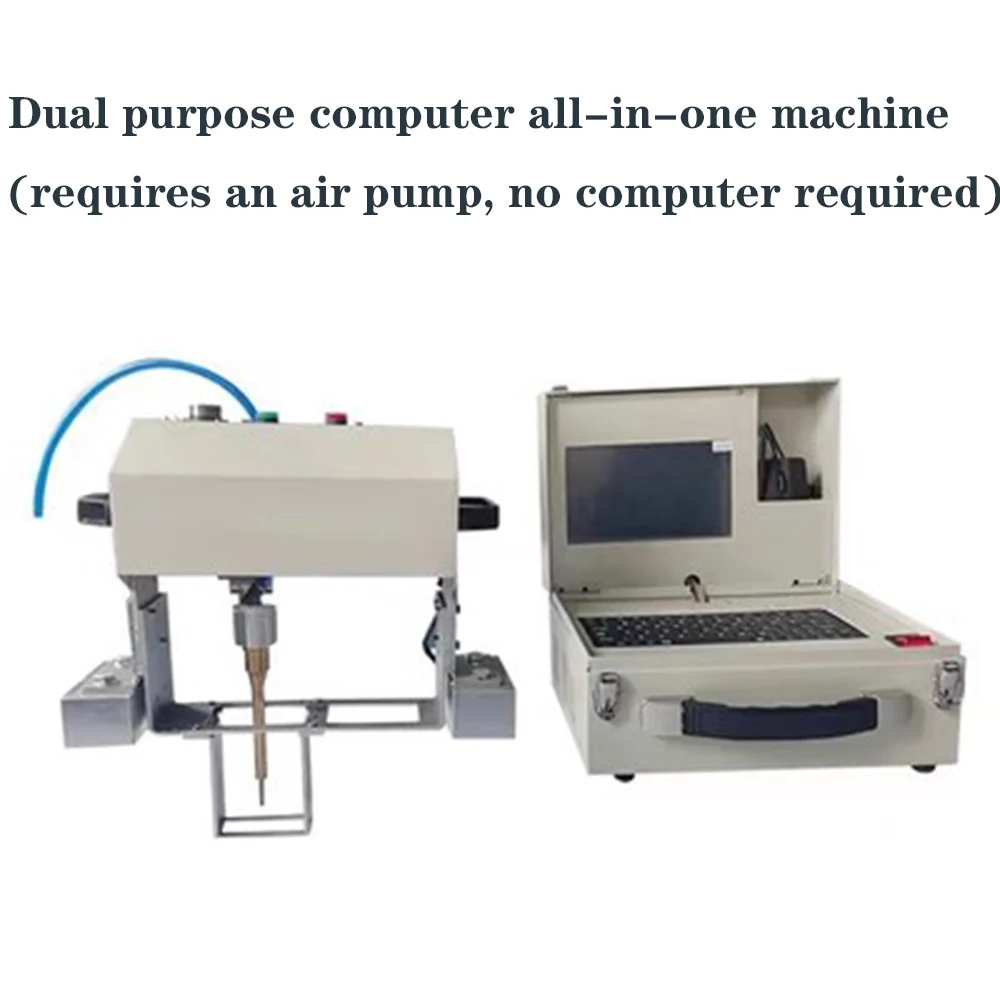 Draagbare Graveren Pneumatische Markering Machine 120x30 160x90 140x40mm Touchscreen Voor Naambord cilinder Nummer Frame Chassis