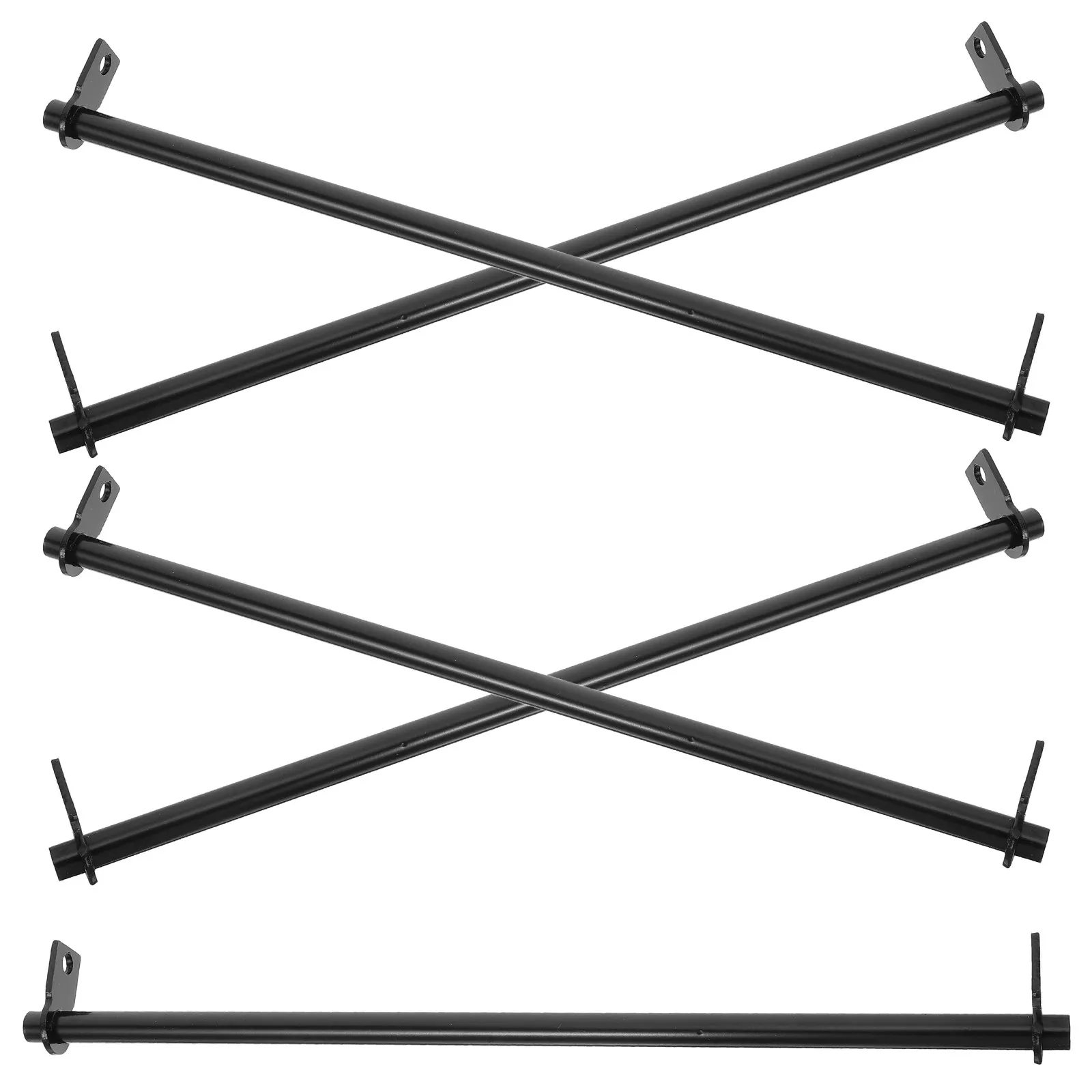5Pcs Hanging File Folder Rails Metal Double-End Replacement Rods for Filing Cabinet Desk Drawer Document Organizer Bars view 2