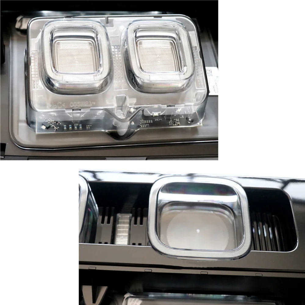 For Land Rover Defender L663 2020-2022 car rear bumper smoked black taillight assembly OE: LR133582/LR133580