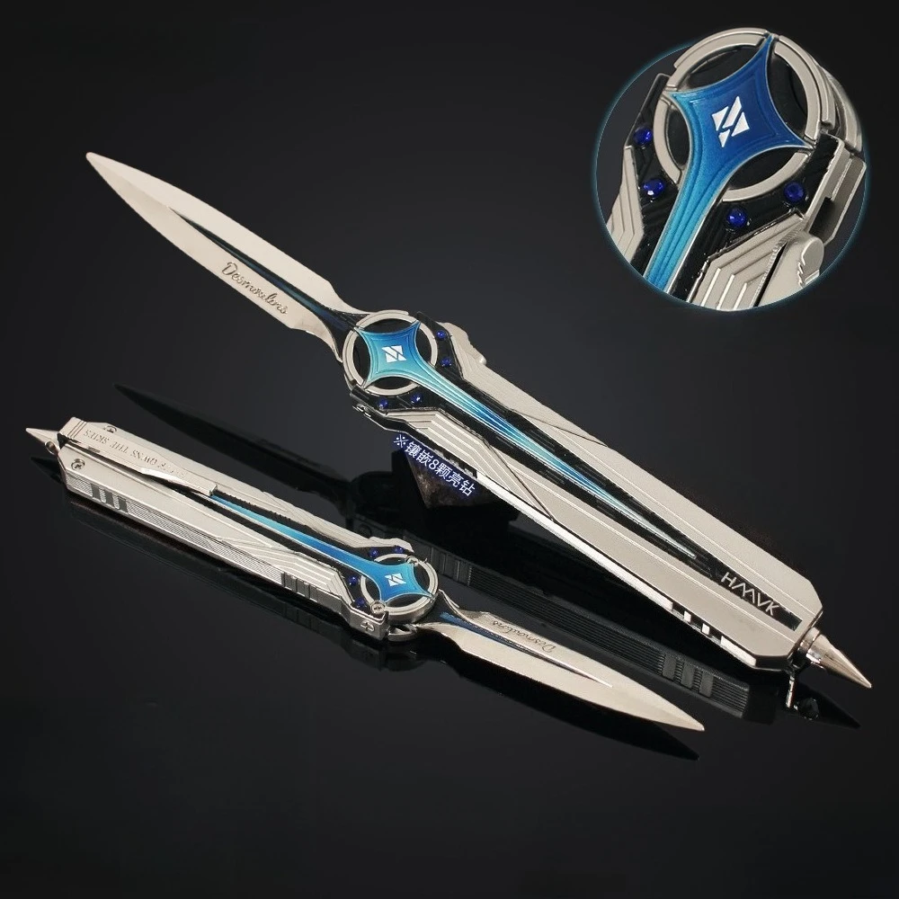 28cm/11.02 Delta Force Game Peripheral Polaris Folding Knife Desktop Display Ornaments Collection Birthday Gift for Girl Boy Toy