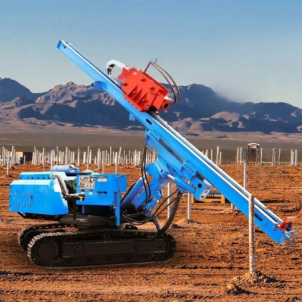2025 5m Pile Length Earth Screw Pile Drill Drilling Machine Screw Solar Pile Driver Machine