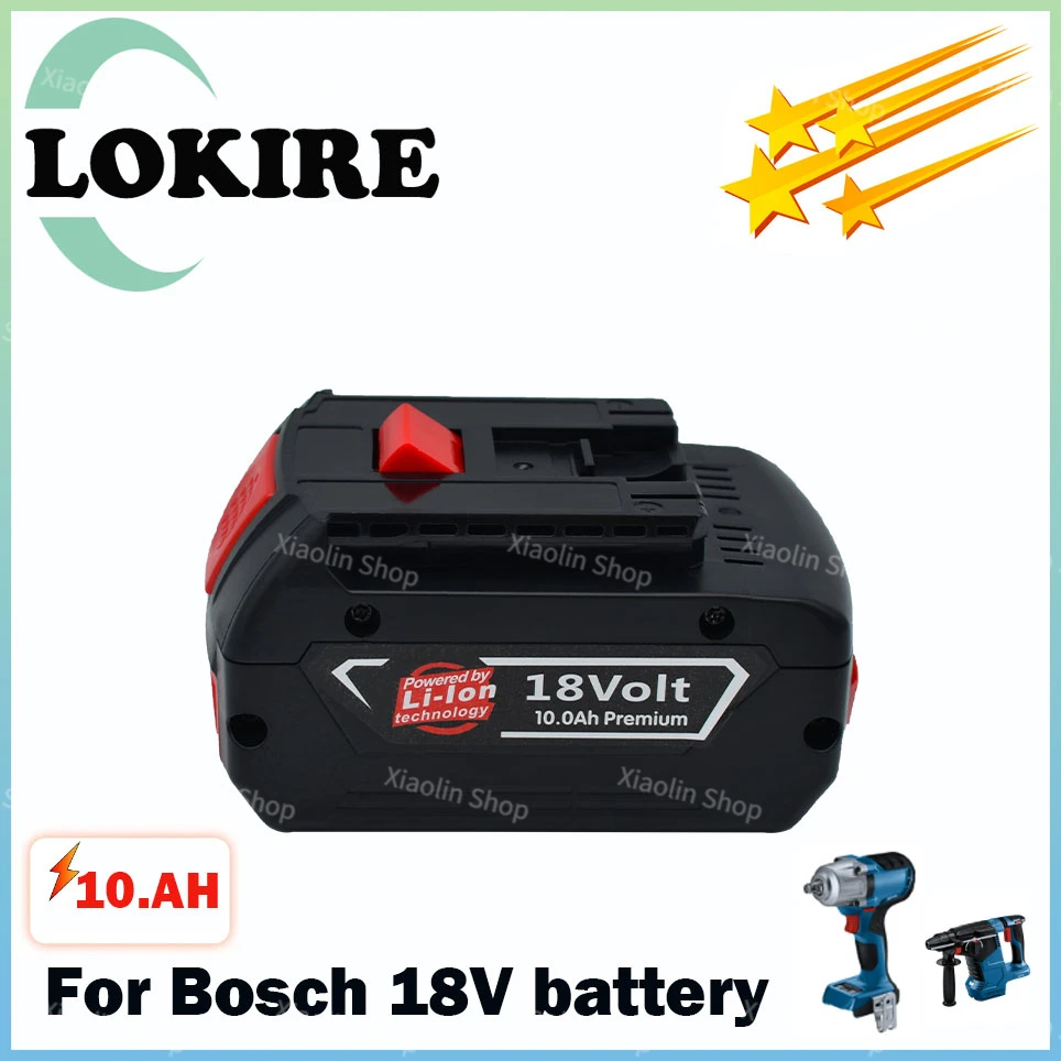 

For 18V 10000mAh Ersatz Batterie für For Bosch 18V Professionelle System Cordless Werkzeuge BAT609 BAT618 GBA18V80 21700 Zelle