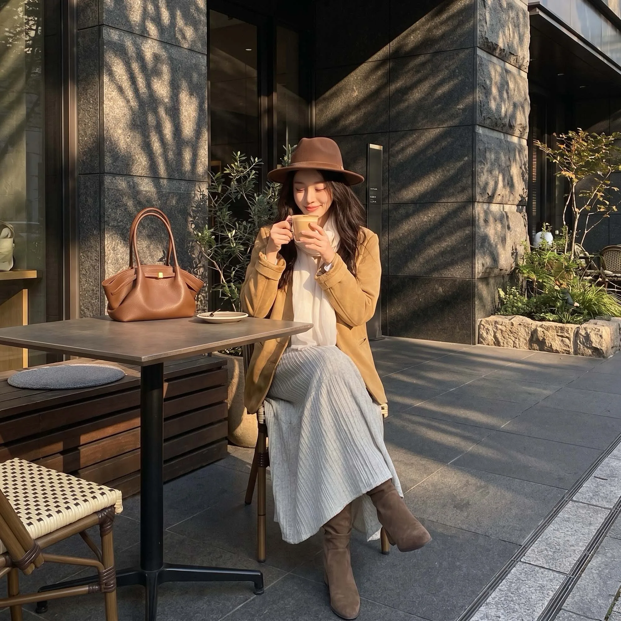 Vintage Suede Jacket Women 2026 Autumn Retro V-Neck Single Breasted Coat Casual Loose Faux Leather Jacket Streetwear DM3CJK002