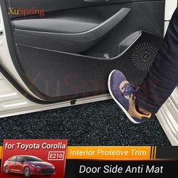 Car Door Anti-dirty Anti-kick Mat Pad Cushion Sticker Garnish Decoration for Toyota Corolla 2019 2020 2021 2022 2023 E210 12th