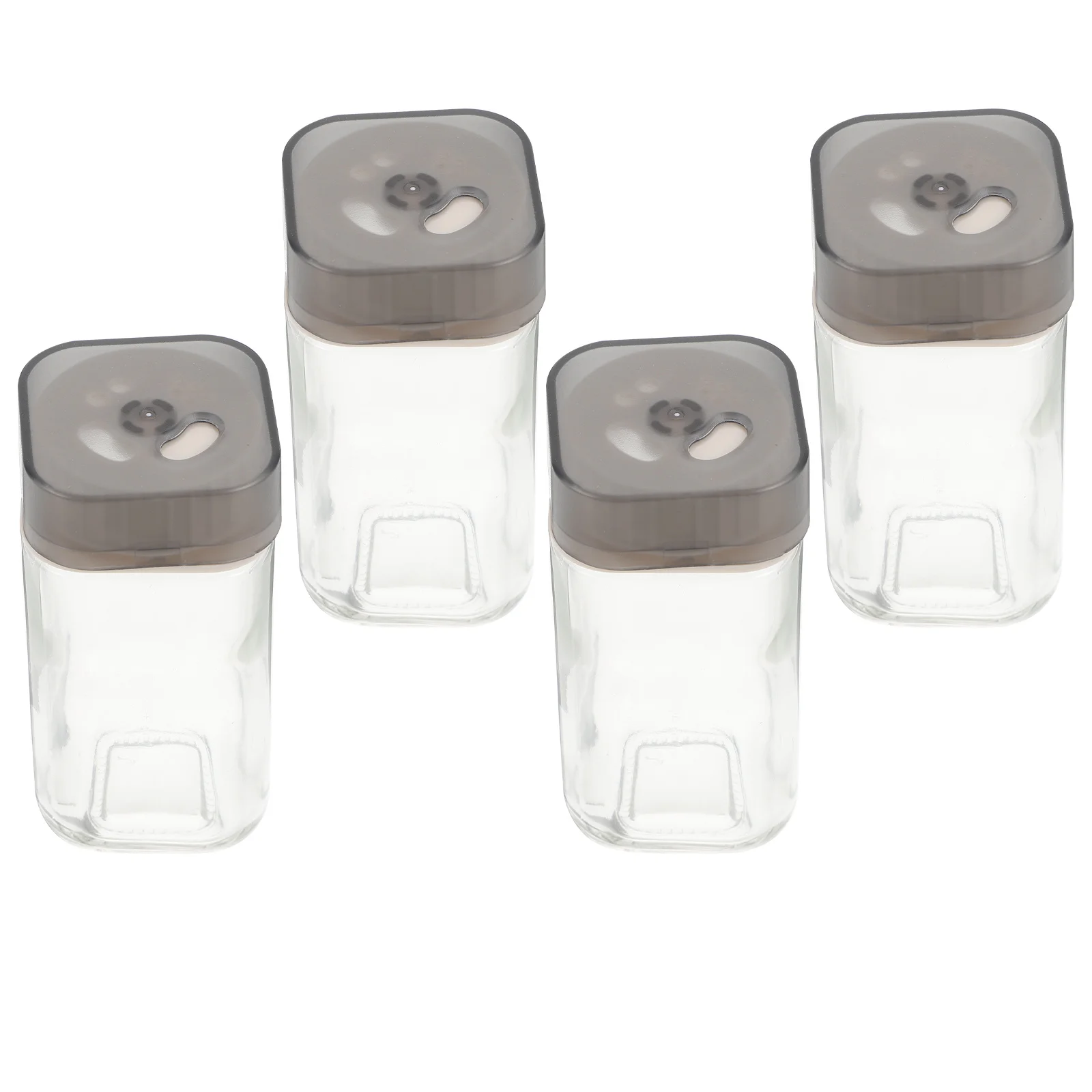 

4Pcs Kitchen Glass Spice Jars Seasoning Storage Bottles Reusable Condiment Holders Kitchen Seasoning Jar