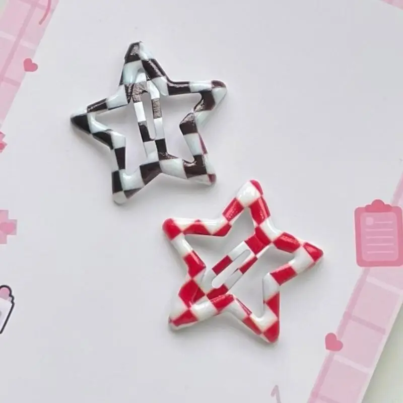 

10Lots Mearing Carking Lattice Star Hairpin Детская мультфильм унисекс.
