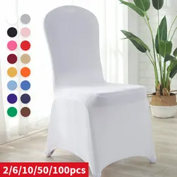 1/100Pcs Wedding Chair Covers Spandex Stretch Slipcover for Restaurant Banquet Hotel Dining Party Universal Chair Cover