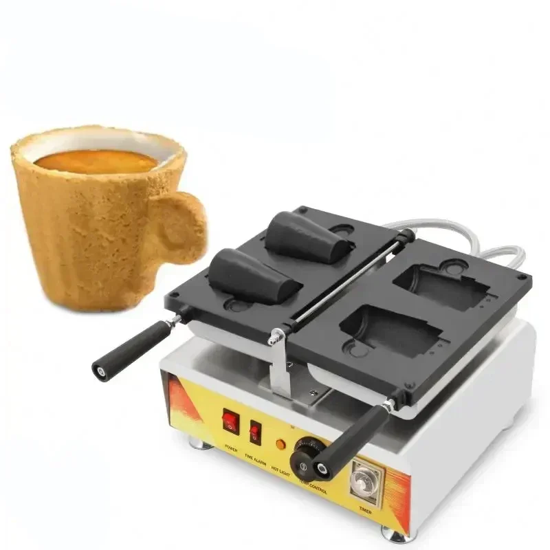 Coffee Waffle Cup Maker Machine for 110V 220V Snacks Waffle Maker Edible Cup Shape Waffle Making Machine