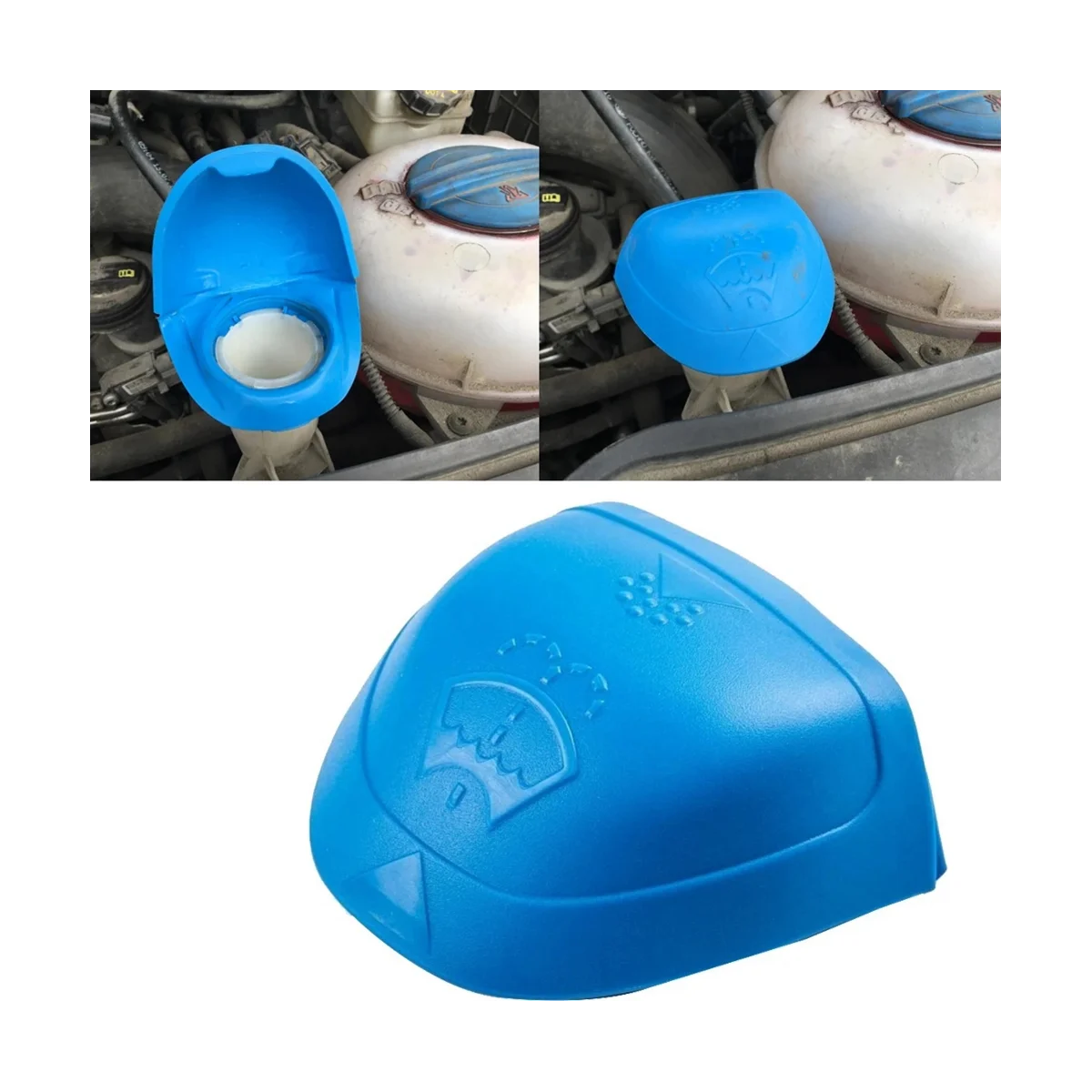 6V0955485 Front Wiper Washer Fluid Reservoir Bottle Lid Cap Cover for VW Passat B3 B5 B6 B7 CC Variant 1988 - 2015