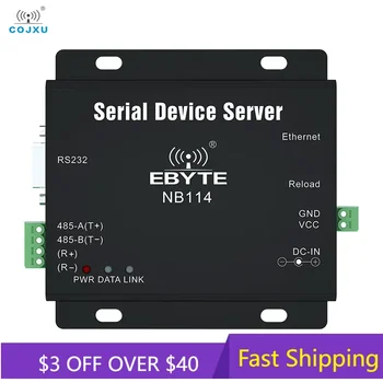Servidor serie UART a Ethernet RS485 RS422 RS232 RJ45 MQTT HTTP TCP RTU UDP PLC Cojxu NB114 módem de puerta de enlace Modbus de larga distancia