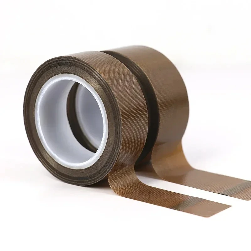 High Temperature Resistance Adhesive Tape Cloth，300 Degree Heat Insulation Sealing Machine PTFE Tape 5~100mm 0.13mm 0.18mm