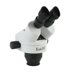 3.5X 7X 45X 90X Zoom continuo Microscopio stereo binoculare parfocale Testa WF10X/20MM Oculari ad ampio campo per la riparazione di saldatura