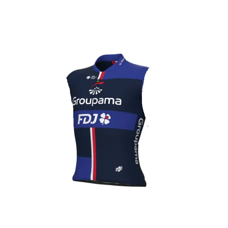 

Ветрозащитная велосипедная куртка GROUPAMA FDJ 2024 без рукавов, жилет, одежда для горных велосипедов